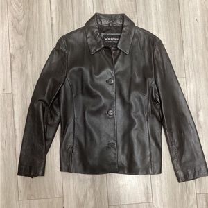 Wilson’s Vintage Deadstock Leather Jacket Blazer Coat Pinterest